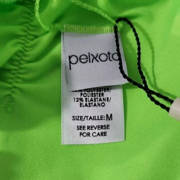 2/$50 Peixoto Amore Ruffle Bikini Bottom Neon Green & Blue Size M - Picture 6 of 8